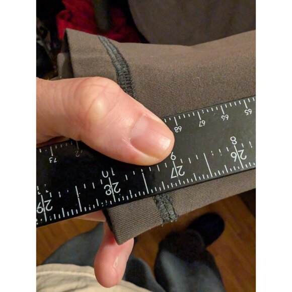 90 Degree by Reflex Gray High Rise Leggings Size L Nylon Spandex 28x28 - Picture 7 of 8